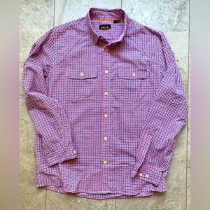 Men’s Orvis Seersucker Tech Button Up (Lg)